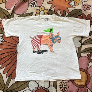 Vintage Single Stitch Tee Joe Boxer Olympigs Graphic